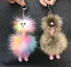 Coloré Boule De Fourrure Porte-clés Party Favor Mignon En Peluche Autruche Ornements Forme Animale Sac À Dos De Voiture Acces NOUVEAU FY3458