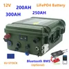 12V 200AH 300AH LiFePO4-Batterie 12V LiFePO4 200AH 300Ah-Batterie 12V Lithium-Eisenphosphat-Batterie 200Ah 300Ah mit 20A-Ladegerät