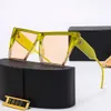 Hiphop-Designer-Sonnenbrille, Luxus-Sonnenbrille für Damen, Rahmen, Buchstaben-Lünetten-Sonnenbrille für Damen, übergroße, polarisierte Senior-Sonnenbrille, UV-Schutz