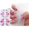 Nagelstickers luxe roze zelfklevende gel Poolse 3D -kunst van hoge kwaliteit voor mode damesmeisjes