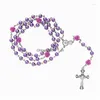 Hänghalsband Jesus Cross Rosary Halsband Vintage smycken 2022 Trend Zinc Alloy Katolska kristna leveranser Partihandel Drop Deliv DHX91