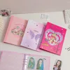 Cartoon A5 Binder Kpop Pocard Collect Notebook Hard Paper Cover Postcards Storage Kawaii Sleeves Korean Stationery Supplies