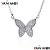 Pendentif Colliers Yanmei Papillon Pour Les Femmes Cubique Zircone Mignon Insecte De Mode Vintage Collier Bijoux Ymd1280 Drop Delivery Pendan Dhv74