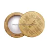 Other Kitchen Tools Bamboo Salt Storage Box With Magnetic Swivel Lid Permanently Engraved On Lids Herb Spice Seasoning Container Dro Dh2P0