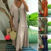 Plus size Dresses Soft Chic Big Hem Beach Maxi Dress Size Lady Summer Ankle Length Women Clothes 230519