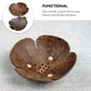 Bowls 2 Pcs Spaghetti Container Cereal Bowl Home Decor Fruit Soap Dish Wooden Salad Painted Nuts