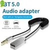 Nya Bluetooth Audio Receiver Sändare Car Kit Aux Adapter USB till 3,5 mm Jack Electronics Accessories