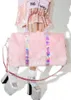 New Long Wool Travel Bags Plush Pink Travel Bag Luggage Bags European american style