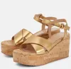 Sommer-Damensandalen, italienische Holzkeilschuhe, Wildleder, Kreuz-Knöchelschnalle, offene Spitze, langlebig, dicke Sohle, zeigt eleganten Damen-Sexy-Charme, EU35–42