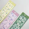 Mücevher Poşetleri 2 PCS Zambak Çiçek Sticker DIY El Hesabı Kitap Malzeme Dekorasyon Etiketi Dergi Planlayıcısı Scrapbooking Günlüğü