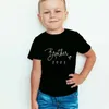 Famille correspondant tenues Intéressant nouvelle maman et papa bébé 2021 famille apparence noir décontracté famille T-shirt mère père bébé correspondant famille vêtements G220519