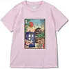 Mode Rhude Summer Mens Cotton Rhude T-shirt T-shirt Landscape Tryckta herr- och kvinnors skjortor Leisure Sports Hip-Hop