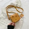 Evening Bags Women's Triangle And Square Cheese Shaped Mini PU Leather Cute Earphone Lipstick Purses Handbags Crossbody Shoulder Bag