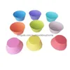 Cupcake 7cm diameter ronde gevormde bakvormen sile non stick cup diy home bakkerij muffin mods drop levering tuin keuken dineren ba dhi2x