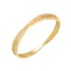 Bangle mode kubieke zirkonia armbanden voor vrouwen prachtige gouden pols luxe ontwerper halve cirkel diamanten armband sieraden