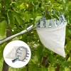 Andra trädgårdsmaterial Metallfruktplockare för trädgårdsskötsel Orchard Apple Peach High Tree Picking Tool Fruit Collection Pouch Portable Garden Accessories G230519