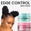 80 ml kantkontrollpomader Uppfriskande hårolja Långvarig hårtempel Styling Cream Anti-Frizz Hair Fixative Gel