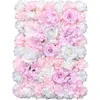 Dekorative Blumen Künstliche Blume für Hochzeitsdekoration Wand Baby Show Weihnachten Home Hintergrund Dekor Rosa Seidenrose