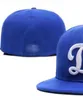 Los Angeles Baseball Team Full Closed Caps Summer SOX LA NY lettre gorras os Hommes Femmes Casual Outdoor Sport Flat Fitted Hats Chapeau Cap Taille casquett A19