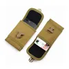 Tactical Military Molle Pouch Phone Belt Väska utomhus ryggsäck Tillbehör Vandring Armé Travel Hunting Nylon midjepack EDC Bag