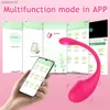 Dorosy zabawki bezprzewodowa aplikacja Bluetooth Vibrator dla kobiet pochwy g wibracja wibrująca na odległość majty seksualne dla dorosłych pary gra L230519