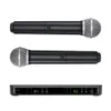 Microphones 188 288 B58 PG58 2 Channel Wireless Microphon Dual Vocal System kombinerar Simple Setup Performance 230518