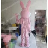 Performance cute pink rabbit Mascot Costume Halloween Christmas Fancy Party Dress Cartoon Character Outfit Suit Carnival Party Outfit For Men Women