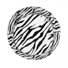 Bérets Zebra Skin blanc Léopard Bucket Hat Men Femmes Unisexe Stripes à la mode Texture en cuir Cap pêcheur d'été