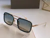 Gafas de sol cuadradas con sombra marrón y Metal dorado para hombre, gafas de moda de verano, gafas de sol de diseñador, gafas Occhiali da sole UV400