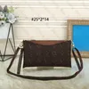 Luksusowe designerskie torby na ramię 25 cm skórzana torebka dla kobiet mody mody vintage torebki nadrukowane zamek błyskawiczny Crossbody Messenger Torba Portfel Cross Cross Body Tourse