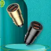 Nuevo Mini cargador de coche inalámbrico 2.4A adaptador de cargador de teléfono móvil USB Dual para Xiaomi Huawei Samsung portátiles tabletas cargador de teléfono de coche