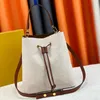 패션 레이디 드로우 스트링 가방 야외 레저 탑 여자 가방 클래식 레터 인쇄 고품질 핸드백 지갑