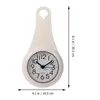 Wall Clocks Waterproof Bathroom Clock With Suction Cup Silent Hanging For Living Room Bedroom Dinning Kitchen