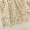 Girl's Dresses Girls lace dress autumn Korean girls long-sleeved over embroidery princess dress girls winter dress 230519