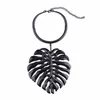 Halsketten Neue Design-Statement-Kragen-Halskette für Frau Vintage Maxi Big Leaf Anhänger Schmuck Schlüsselbein Collier Collares Mujer Zubehör