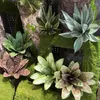 Декоративные цветы 33-40 см искусственные тропические алоэ вера симуляция сочные растения Пластиковые сизальные фальшивые пальмы Эль-вечеринка Деко Деко
