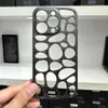 Étui mince en aramide en fibre de carbone véritable à l'épreuve des balles pour iPhone 14 Pro Max 14Pro couverture d'armure forgée irrégulière