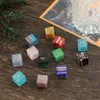 نحت Manjushri Bodhisattva Mantra Glaze Dice Gemstones Gemstones المجوهرات مجموعة بوذي