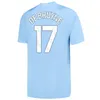 Haaland piłka nożna 23 24 4th de Bruyne Player Mans Cities Yict Manchesters Cityes Gvardiol Blue Moon długie rękawy 24 25 Foden Football Shirts Men Kids 3xl 4xl