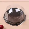 Presentförpackning 50 datorer plast runda tårta containrar efterrätt klart container konditory cupcake mat