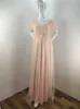 Sukienka macierzyńska Kobiety seksowne fotografie rekwizyty z krótkim rękawem Solidna długa sukienka