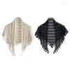Lenços de algodão shoder wrap triangar shawl lenço de crochê de ombros entrega acessórios de moda com chapéus luvas dh5zj