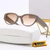 2023 elíptico Novos óculos de sol de grife de luxo Mostram um rosto pequeno óculos de armação de óculos masculinos design de impressão tipo show verão legal Óculos de sol ovais para mulheres moda masculina
