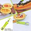 Utensili per frutta e verdura 4 in 1 Taglierina per melone Scoop Coltello da intaglio Scavare separatore di polpa Gadget da cucina Accesso 230518