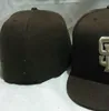 San Diego Baseball Team Full Closed Caps Summer SOX LA NY SD lettre gorras os Hommes Femmes Casual Outdoor Sport Flat Fitted Hats Chapeau Cap casquett A1