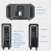 LifePO4 Power Power Captlet 2000W Capacidade de grande capacidade 65500mAh Gerador solar Power Bank 220V Korea Type para acampamento RV da tenda