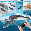 Electricrc Boats RC Squirt Mosasaurus Toy Remote Control Animals Robots Bath Tub Pool Electric Toys For Kids Boys Children Cool Stuff Submarine 230518