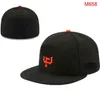 Equipo de béisbol de San Diego Gorras cerradas completas Verano SOX LA NY SF carta gorras huesos Hombres Mujeres Casual Deporte al aire libre Sombreros ajustados planos Chapeau Cap casquett A3