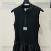 Basic & Casual Dresses designer Woman Designer Luxury channel Classic Womens Dress Hem Drawstring Design Female black Retro Skirt Ladys Fashion Colorful Africa Sexy