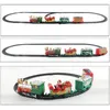 Electricrc Track Noel Elektrik Tren Oyuncaklar Demiryolu Oyuncak Müzik Yarışı Noel Baba Dekorasyon Mini Model 230518